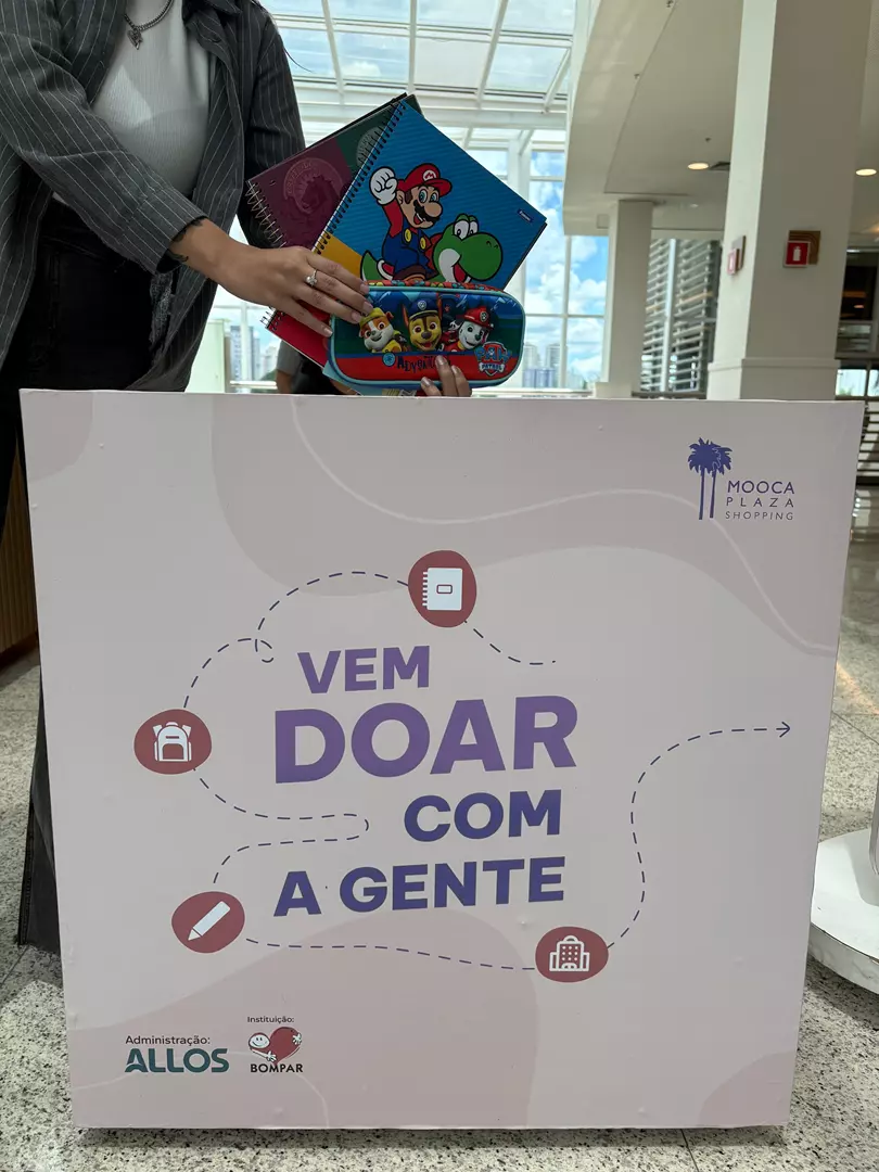 Volta às Aulas: Mooca Plaza promove campanha de arrecadação de material escolar